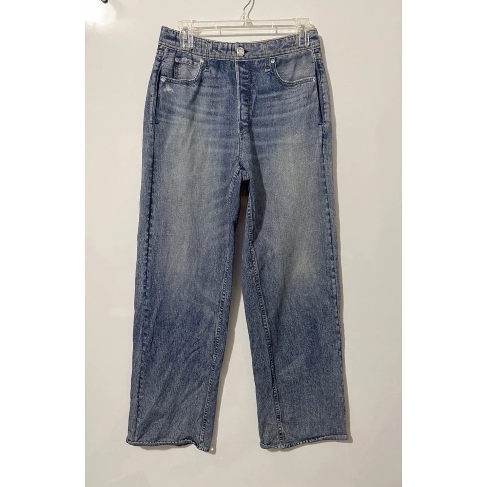 Rag & Bone Miramar Cotton Terry Wide-Leg Pants - Size Womens Medium